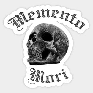 Memento Mori (dark text) Sticker